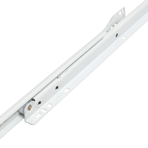 Hickory Hardware P1750/22-W 22-Inch Side Mount Euro Drawer Slide White 